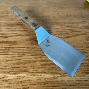 Bloomfield Industries 3130 Vintage Metal Offset Spatula Wood Handle Japan Made